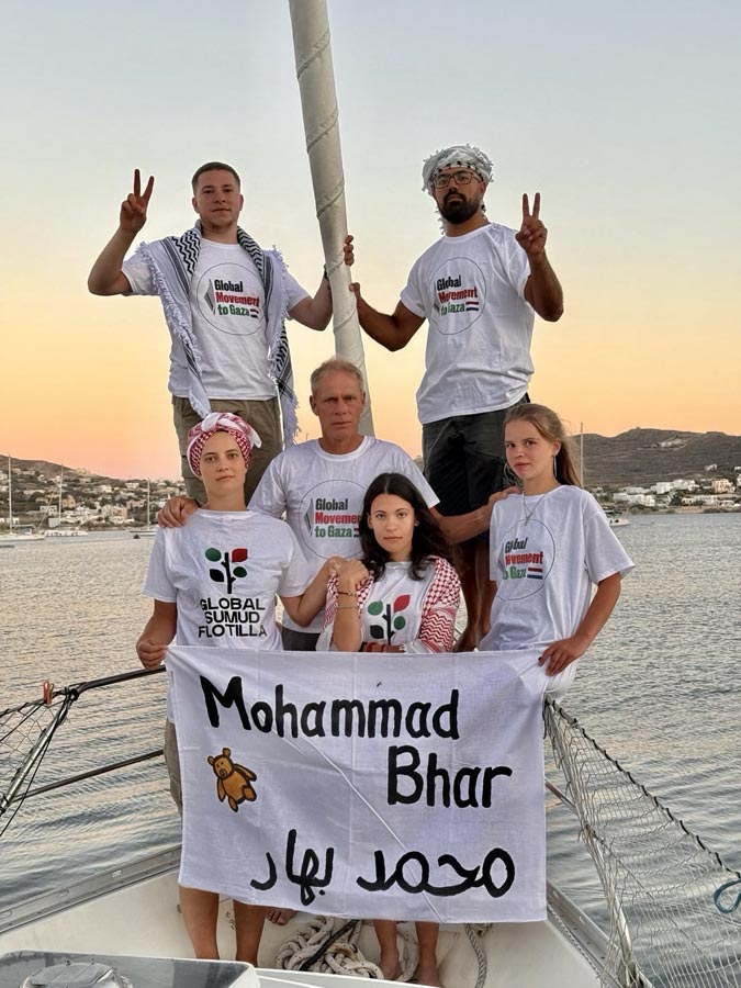 Am 17. September bricht das niederländische Schiff Bahar nach Gaza auf